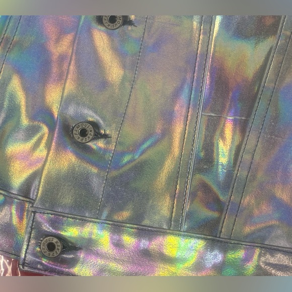 NWT RARE Naked and Famous Hologram Denim Jacket/Size Small - Picture 14 of 16